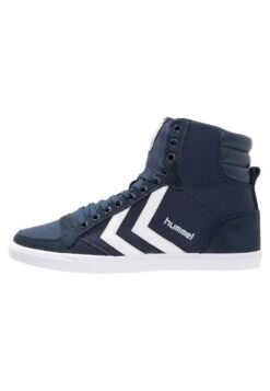 Hummel Slimmer Stadil - Sneakers Hoog - Dress Blue/White