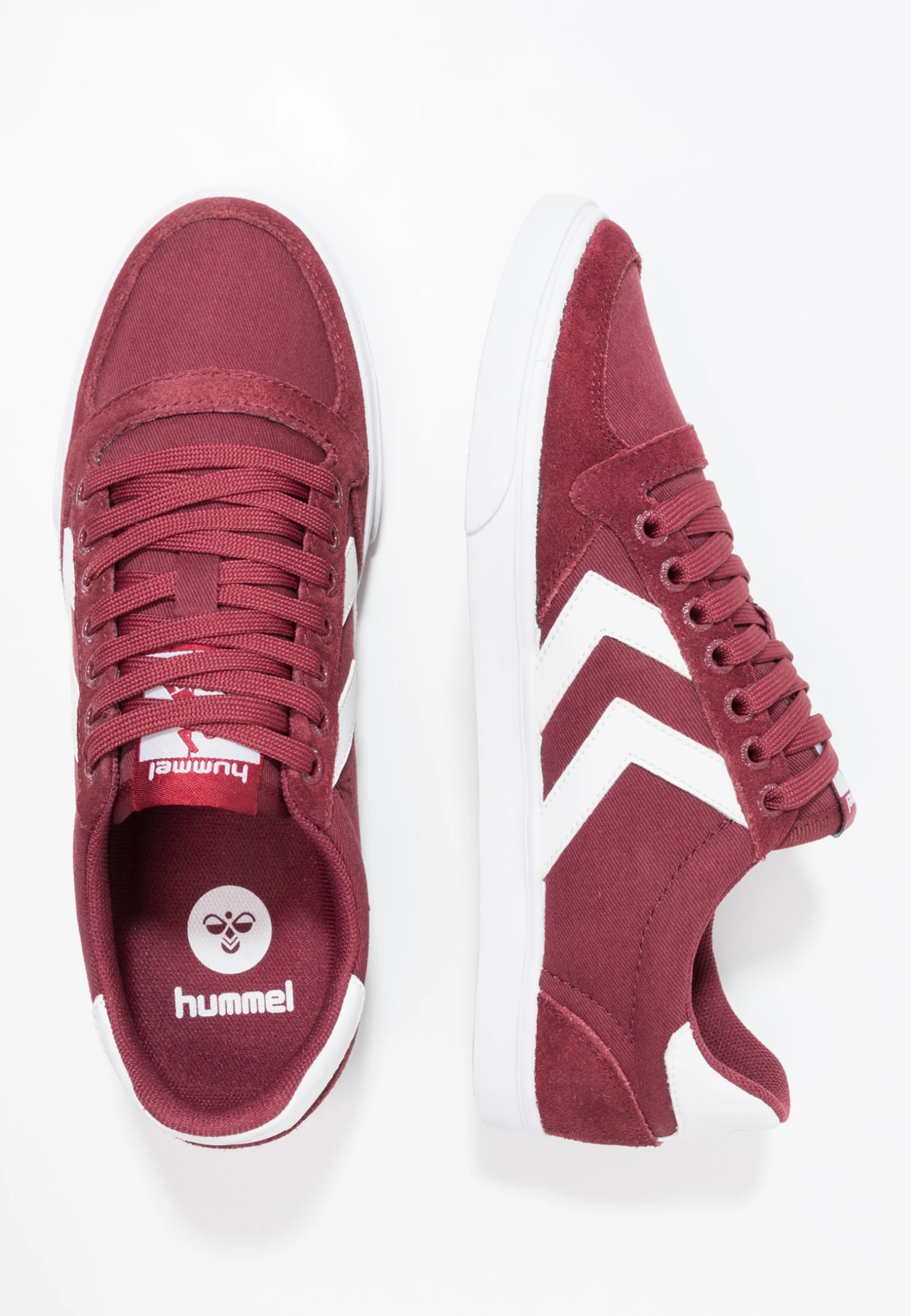 Hummel Slimmer Stadil Low - Sneakers Laag - Bordeaux/Weiß 4 Hummel Slimmer Stadil Low - Sneakers Laag - Bordeaux/Weiß - Afbeelding 2