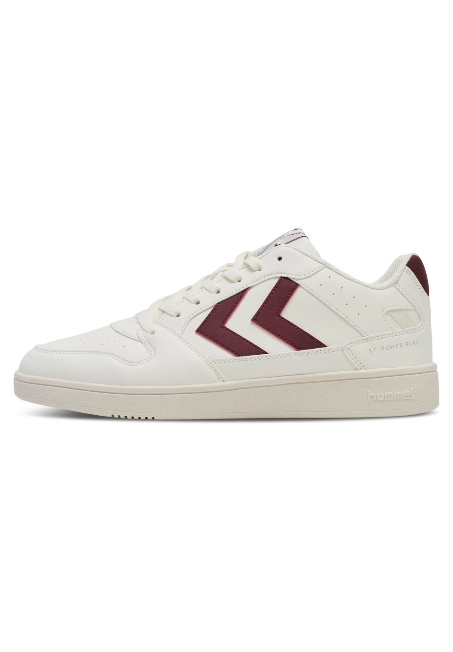 Hummel St Power Play Cl - Sneakers Laag - White/Windsor Wine