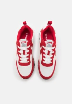 Hummel Monaco 86 Unisex - Sneakers Laag - White/Red -Hummel Verkoopwinkel 836827afffd34c4585e700855238d132