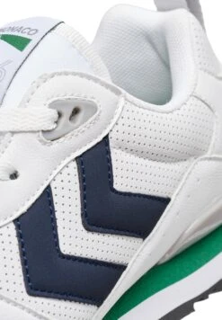 Hummel Sneakers Laag - White Navy Green -Hummel Verkoopwinkel 878ca07a51af443ca97d8b68940be8ce