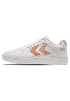Hummel St Power Play Wmns - Sneakers Laag - White/Almost Apricot