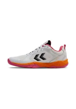 Hummel SPEED COURT W - Handbalschoenen - White/pink