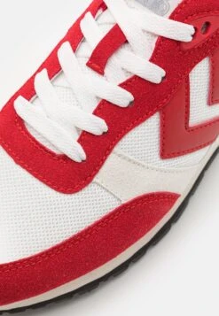 Hummel Monaco 86 Unisex - Sneakers Laag - White/Red -Hummel Verkoopwinkel df3c916c8c6d426a857b1ee2e3454f37